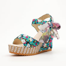 Load image into Gallery viewer, Women Summer Wedge Sandals