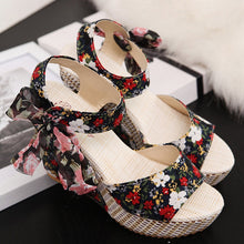 Load image into Gallery viewer, Women Summer Wedge Sandals