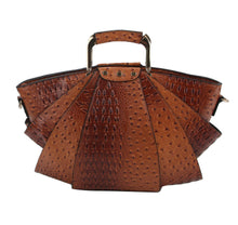 Load image into Gallery viewer, OSTRICH CROC SATCHEL WITH WALLET