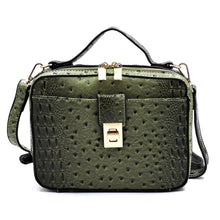 Load image into Gallery viewer, OSTRICH CROC CROSSBODY SATCHEL