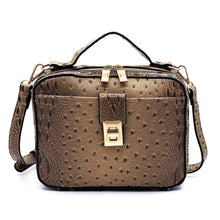 Load image into Gallery viewer, OSTRICH CROC CROSSBODY SATCHEL