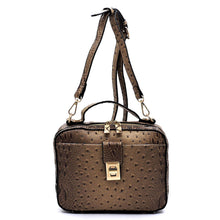 Load image into Gallery viewer, OSTRICH CROC CROSSBODY SATCHEL