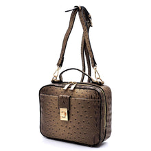 Load image into Gallery viewer, OSTRICH CROC CROSSBODY SATCHEL