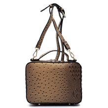Load image into Gallery viewer, OSTRICH CROC CROSSBODY SATCHEL
