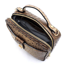 Load image into Gallery viewer, OSTRICH CROC CROSSBODY SATCHEL