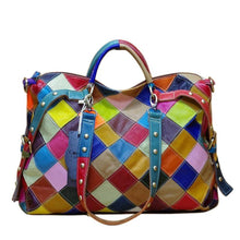 Load image into Gallery viewer, Casual Colorful Blocks Patchwork Women Tote Bags