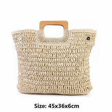 Load image into Gallery viewer, Vintage Bohemian Straw Bag