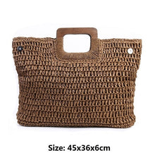 Load image into Gallery viewer, Vintage Bohemian Straw Bag