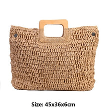 Load image into Gallery viewer, Vintage Bohemian Straw Bag