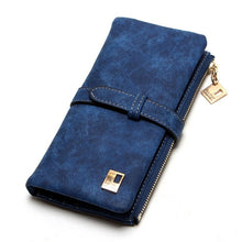 Load image into Gallery viewer, New Fashion Women Wallets Drawstring Nubuck Leather Zipper