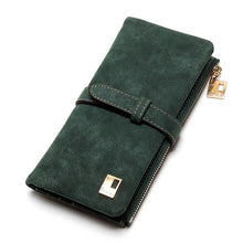 Load image into Gallery viewer, New Fashion Women Wallets Drawstring Nubuck Leather Zipper