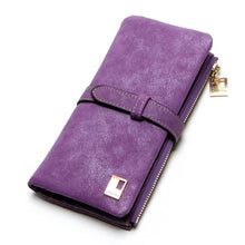 Load image into Gallery viewer, New Fashion Women Wallets Drawstring Nubuck Leather Zipper