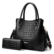 Load image into Gallery viewer, 2 Sets Crocodile Leather Purses