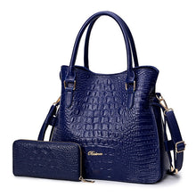 Load image into Gallery viewer, 2 Sets Crocodile Leather Purses
