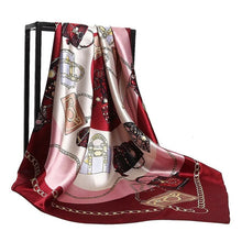 Load image into Gallery viewer, Silk Scarves Women Square Head