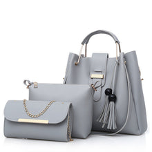 Load image into Gallery viewer, High quality patent leather vintage ladies shoulder bags 3pcs