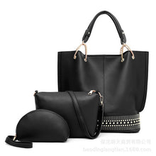 Load image into Gallery viewer, High quality patent leather vintage ladies shoulder bags 3pcs