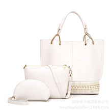 Load image into Gallery viewer, High quality patent leather vintage ladies shoulder bags 3pcs