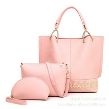 Load image into Gallery viewer, High quality patent leather vintage ladies shoulder bags 3pcs
