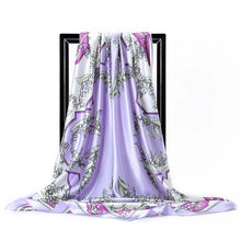 Load image into Gallery viewer, Silk Scarves for Women Print Satin Square Head