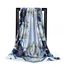 Load image into Gallery viewer, Silk Scarves for Women Print Satin Square Head