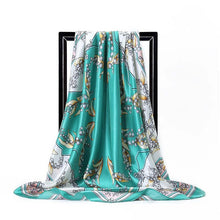 Load image into Gallery viewer, Silk Scarves for Women Print Satin Square Head