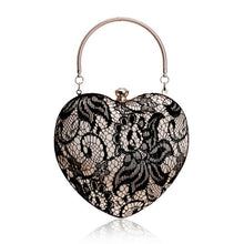 Load image into Gallery viewer, Women's Evening Clutch Heart Bag Silk