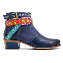 Load image into Gallery viewer, Vintage Bohemian Ankle Boots