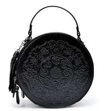 Load image into Gallery viewer, Retro Style Embossed Round Bag