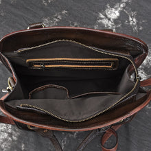 Load image into Gallery viewer, New Vintage Genuine Leather Totes Women Letter Zipper