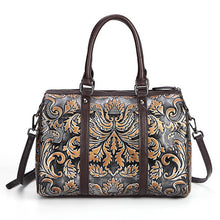 Load image into Gallery viewer, High Quality Genuine Embossed Leather Top Handle Bag