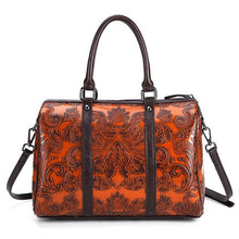 Load image into Gallery viewer, High Quality Genuine Embossed Leather Top Handle Bag