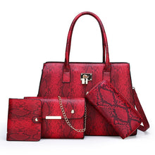 Load image into Gallery viewer, Women 4pc Handbag Set