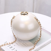 Load image into Gallery viewer, Round Pearl Hand Bag Ladies White Evening Clutch Bags