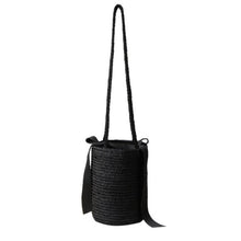 Load image into Gallery viewer, Bucket-shaped Cute Straw Bag Knitted Flower Beach Storage Messenger Bag Straw Totes