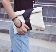 Load image into Gallery viewer, Women Day Clutches Bags Bow Leather