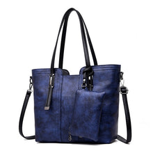 Load image into Gallery viewer, Retro High Quality Women Purses and Handbags Large Capacity Tote Bag 2 Sets