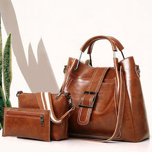 Load image into Gallery viewer, High quality patent leather vintage ladies shoulder bags 3pcs