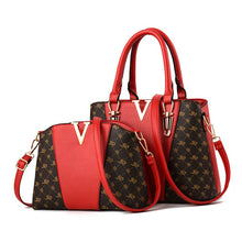 Load image into Gallery viewer, Leather Handbag/Tote 2pc/Set