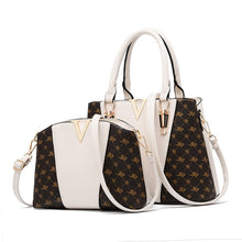 Load image into Gallery viewer, Leather Handbag/Tote 2pc/Set