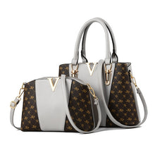 Load image into Gallery viewer, Leather Handbag/Tote 2pc/Set