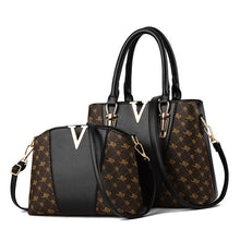 Load image into Gallery viewer, Leather Handbag/Tote 2pc/Set