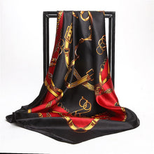 Load image into Gallery viewer, Silk Scarves for Women Print Satin Square Head