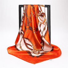 Load image into Gallery viewer, Silk Scarves for Women Print Satin Square Head