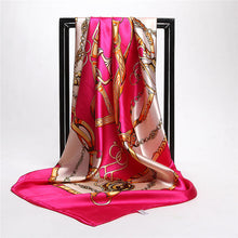 Load image into Gallery viewer, Silk Scarves for Women Print Satin Square Head
