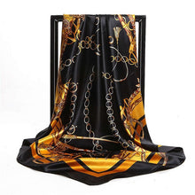 Load image into Gallery viewer, Silk Scarves for Women Print Satin Square Head