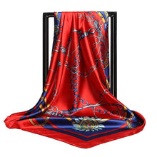 Load image into Gallery viewer, Silk Scarves for Women Print Satin Square Head