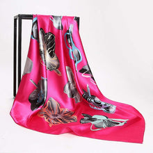 Load image into Gallery viewer, Silk Scarves for Women Print Satin Square Head