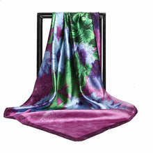 Load image into Gallery viewer, Silk Scarves for Women Print Satin Square Head