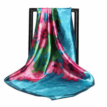 Load image into Gallery viewer, Silk Scarves for Women Print Satin Square Head